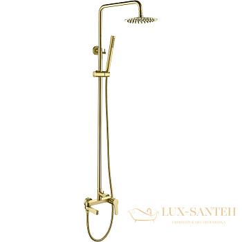 душевая система belbagno delta del-vscm-boro, брашированное золото