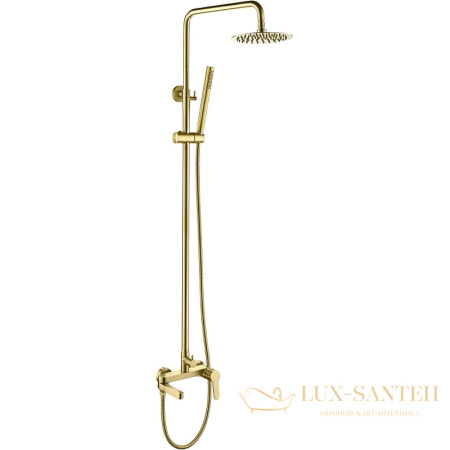 душевая система belbagno delta del-vscm-boro, брашированное золото