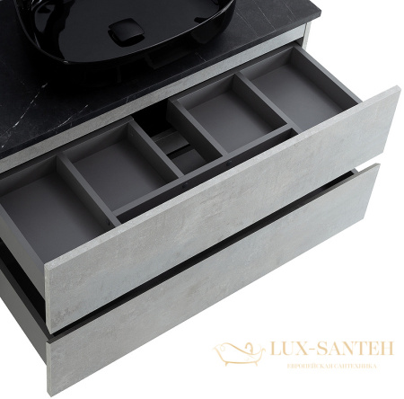 тумба под раковину cezares molveno 46 molveno 46-100-2c-so-bet 100 см подвесная, beton