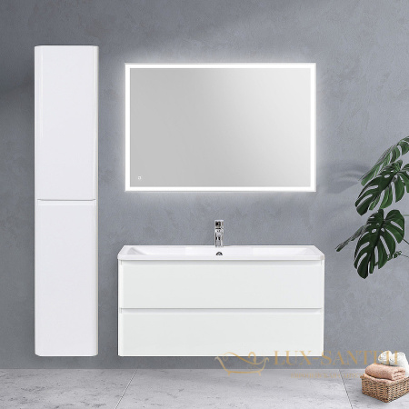 тумба под раковину belbagno albano albano-1200-2c-so-bl 120 см подвесная, bianco lucido