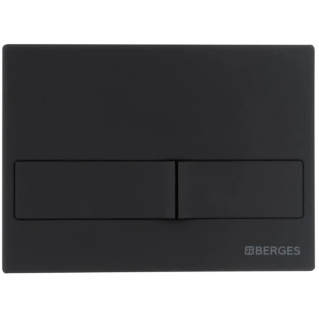 кнопка berges line 040015 для инсталляции novum l5, черный soft touch