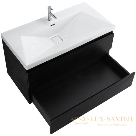 тумба под раковину cezares molveno molveno-80-2c-so-nr 80 см подвесная, nero
