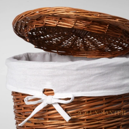 плетеная корзина wasserkraft leine wb-350-l для белья, светло-коричневый