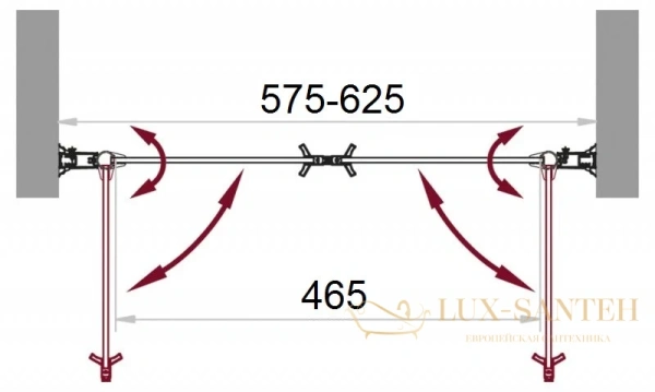 душевая дверь belbagno sela-b-2 sela-b-2-60-ch-cr распашная 60 см, стекло текстурное