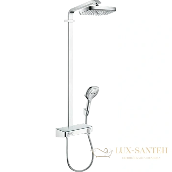 душевая стойка hansgrohe raindance select showerpipe e300 2jet ecosmart 9 л/мин с showertablet select 300 (хром) 27283000