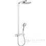 душевая стойка hansgrohe raindance select showerpipe e300 2jet ecosmart 9 л/мин с showertablet select 300 (хром) 27283000