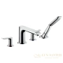 смеситель hansgrohe metris 31442000 на борт ванны, хром
