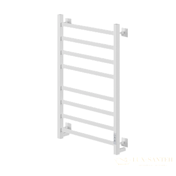 полотенцесушитель электрический кабельный ника step-1 80/50 ral9016 белый матовый u