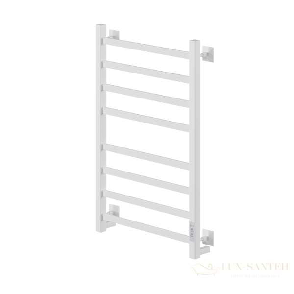 полотенцесушитель электрический кабельный ника step-1 80/50 ral9016 белый матовый u