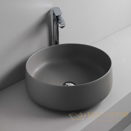 раковина накладная artceram cognac 42 col001 15 00 ø 420 мм, grey olive matt