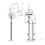 смеситель для кухни hansgrohe aquno select m81 73831800 сталь