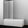 шторка wasserkraft main 41s02-100l matt glass для ванны 100 см 