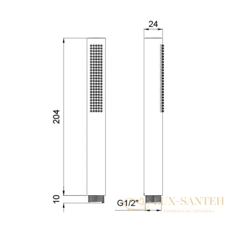 ручной душ velvet, almar hand showers e082126.cr, хром