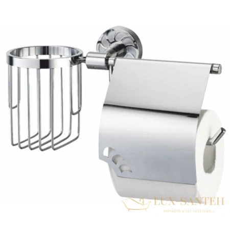 бумагодержатель wasserkraft isen k-4059 с держателем освежителя воздуха, хром