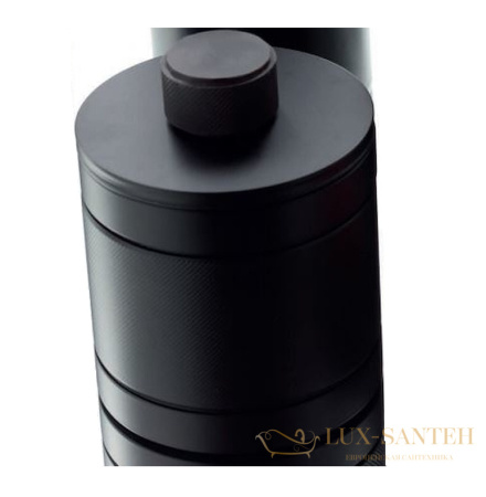 контейнер bertocci officina 01 127 7532 0800 с крышкой, черный матовый