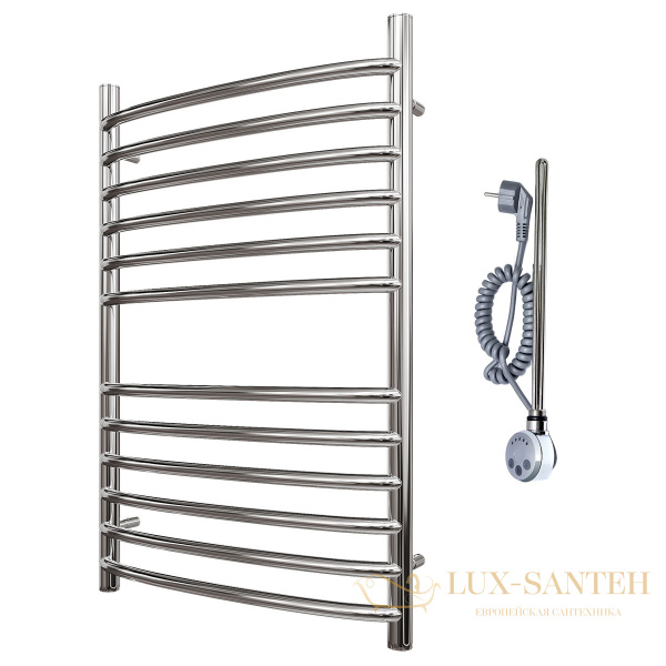 полотенцесушитель 500x800 электрический point альфа pn05158se п12 левый/правый, хром