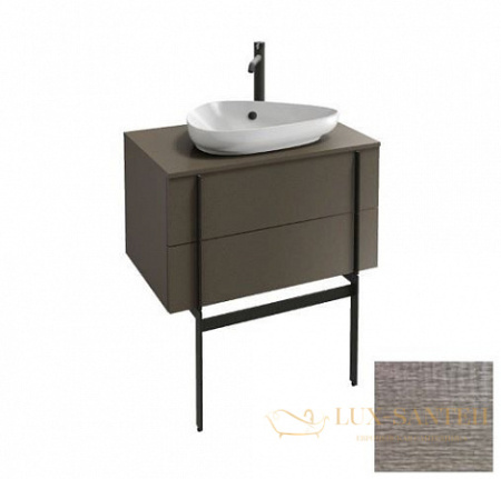 тумба под раковину 80 см jacob delafon nouvelle vague eb3039-e16 ореховое дерево