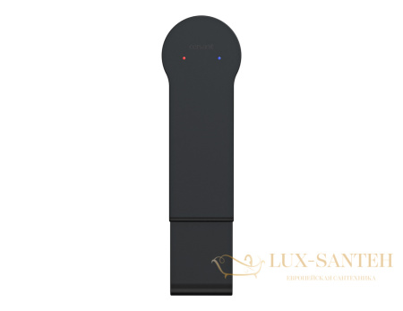 смеситель для раковины cersanit brasko black 63107 с донным клапаном, черный матовый