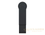 смеситель для раковины cersanit brasko black 63107 с донным клапаном, черный матовый
