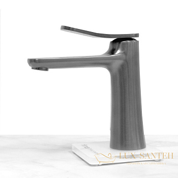 смеситель для раковины, fima carlo frattini flo', f3801sn, никель брашированный