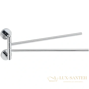 полотенцедержатель bemeta stella 166204102 44,5 см, поворотный, двойной, хром