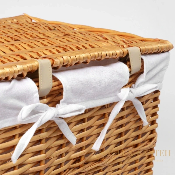 плетеная корзина wasserkraft ammer wb-370-l для белья, светло-коричневый