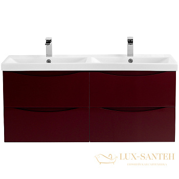 тумба под раковину belbagno marino-cer marino-cer-1200-4c-so-2-brdl-p 120 см подвесная, bordo lucido