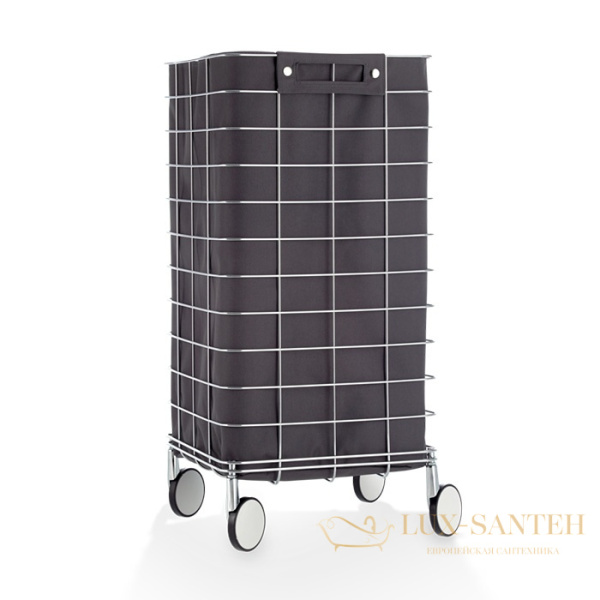 корзина decor walther wr1 0613794 для белья, хром/черный