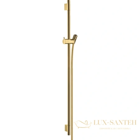 штанга для душа hansgrohe unica s puro 28631990 90 см со шлангом, полированное золото