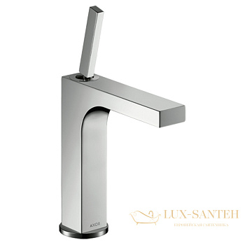 смеситель для раковины 160, axor citterio, 39031000, с донным клапаном, хром
