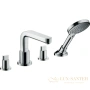 смеситель для ванны hansgrohe metris s 31446000, хром