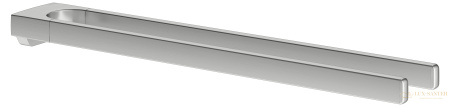 полотенцедержатель двойной keuco moll, 12718210000, нержавеющая сталь шлифованная