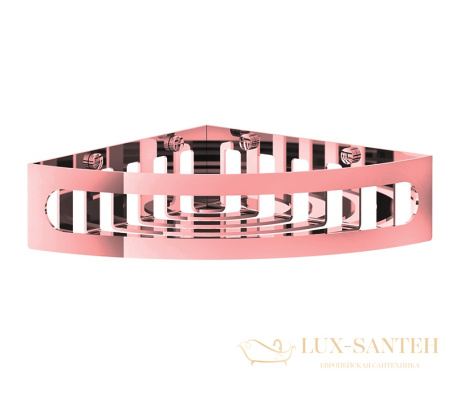 полка gessi rilievo 59561.030 угловая для душа, copper pvd