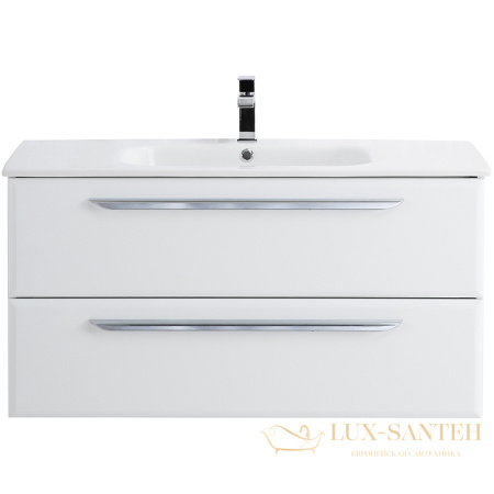 тумба под раковину cezares eco-cer eco-cer-800-2c-so-bl 80 см подвесная, bianco lucido