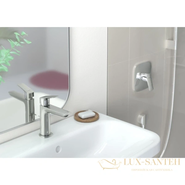 смеситель для раковины hansgrohe logis fine 71251000 хром