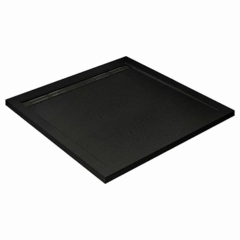 душевой поддон cezares tray as tray-as-a-90-30-nero из искусственного камня 90x90, черный матовый