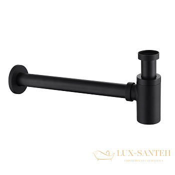 сифон для раковины abber af0030b черный матовый