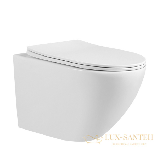 унитаз abber bequem ac1100 подвесной белый, безободковый