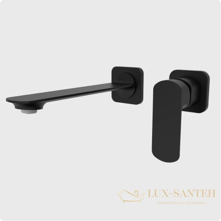 смеситель для раковины aquame imola aqm6714mb, черный матовый