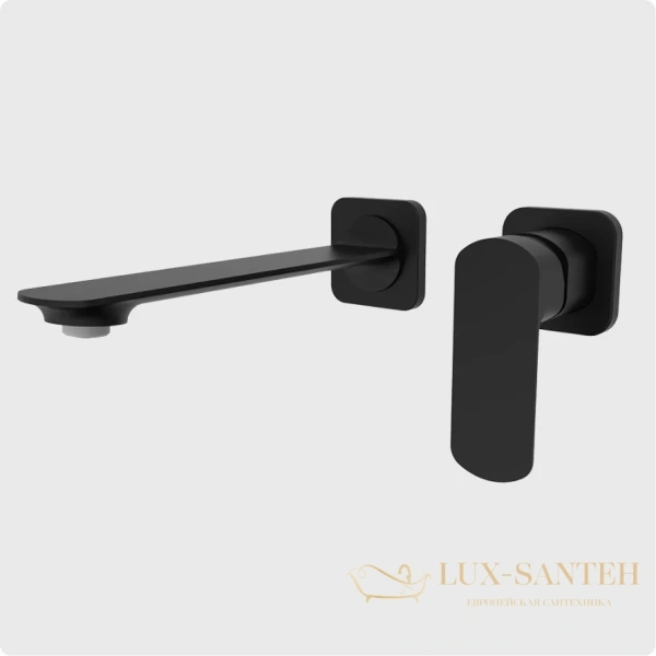 смеситель для раковины aquame imola aqm6714mb, черный матовый