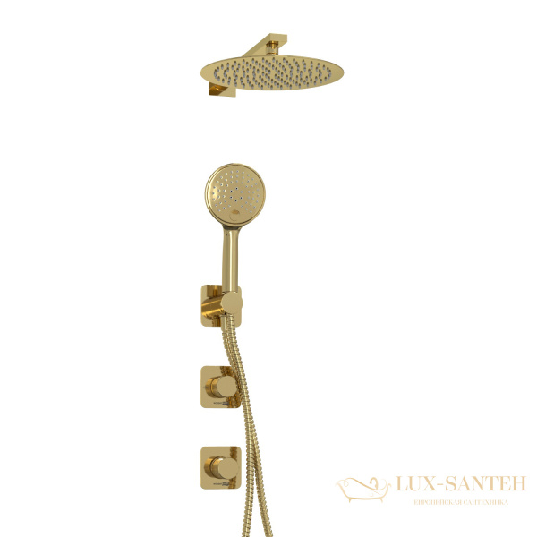 душевая система встраиваемая для душа 248 мм wasserkraft ems a7651.303.183.208.280.197.207, золото