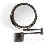 косметическое зеркало 170 мм, подвесное decor walther sp 28/2/, 0105866, квеличение x5, черный хром