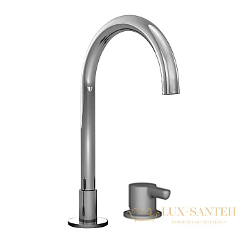 смеситель для раковины fantini icona classic, 53 02 r504w, без донного клапана, излив 160мм, хром