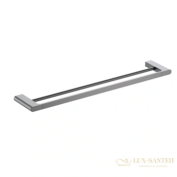 полотенцедержатель двойной timo luiro 18456/18, черное золото