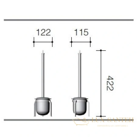 ерш schein watteau 127f, хром