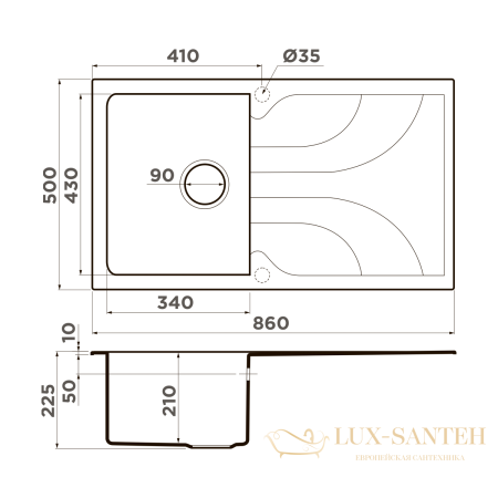 кухонная мойка omoikiri yasugata 86-bl tetogranit х черный, 4993868