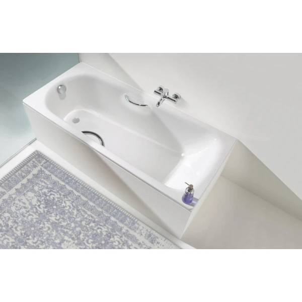 стальная ванна kaldewei saniform plus star 133130003001 331 150х70 см с покрытием anti-slip и easy-clean, альпийский белый 