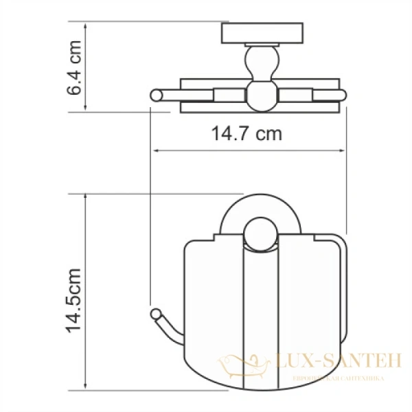 бумагодержатель wasserkraft aland k-8525, хром