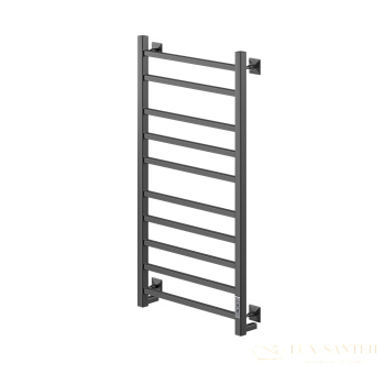 полотенцесушитель электрический кабельный ника step-2 100/50 ral9005 черный матовый u