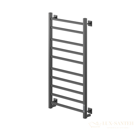 полотенцесушитель электрический кабельный ника step-2 100/50 ral9005 черный матовый u